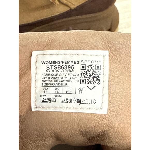 Sperry Top-Sider Womens Water Resistant Lace-Up Duck Boot Size 11 Brown - Picture 7 of 8